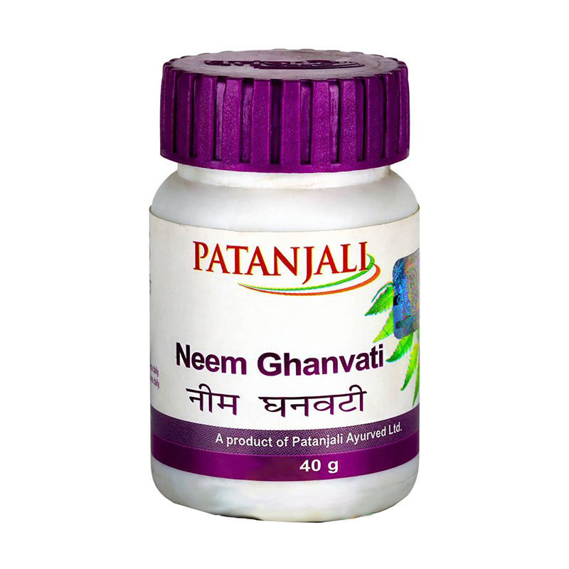 Ним Гханвати, 60 таб, Патанджали; Neem Ghanvati, 60 tabs, Patanjali — купить в интернет-магазине