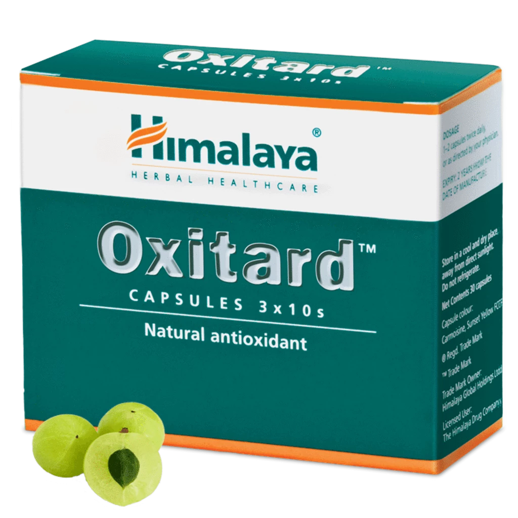 Окситард: натуральный антиоксидант, 30 кап., производитель "Хималая", Oxitard, 30 caps., Himalaya — купить в интернет-магазине