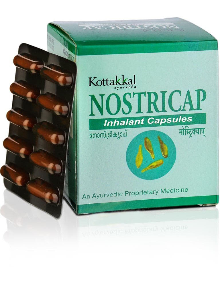 Нострикап, 100 капсул, производитель "Коттаккал Аюрведа", Nostricap, 100 capsules, Kottakkal Ayurveda — купить в интернет-магазине