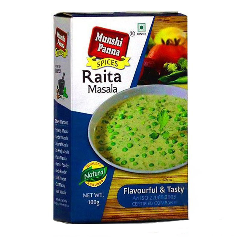 Индийские специи - Райта Масала, 100 г, производитель "Мунши Панна", Raita Masala, 100 g, Munshi Panna — купить в интернет-магазине
