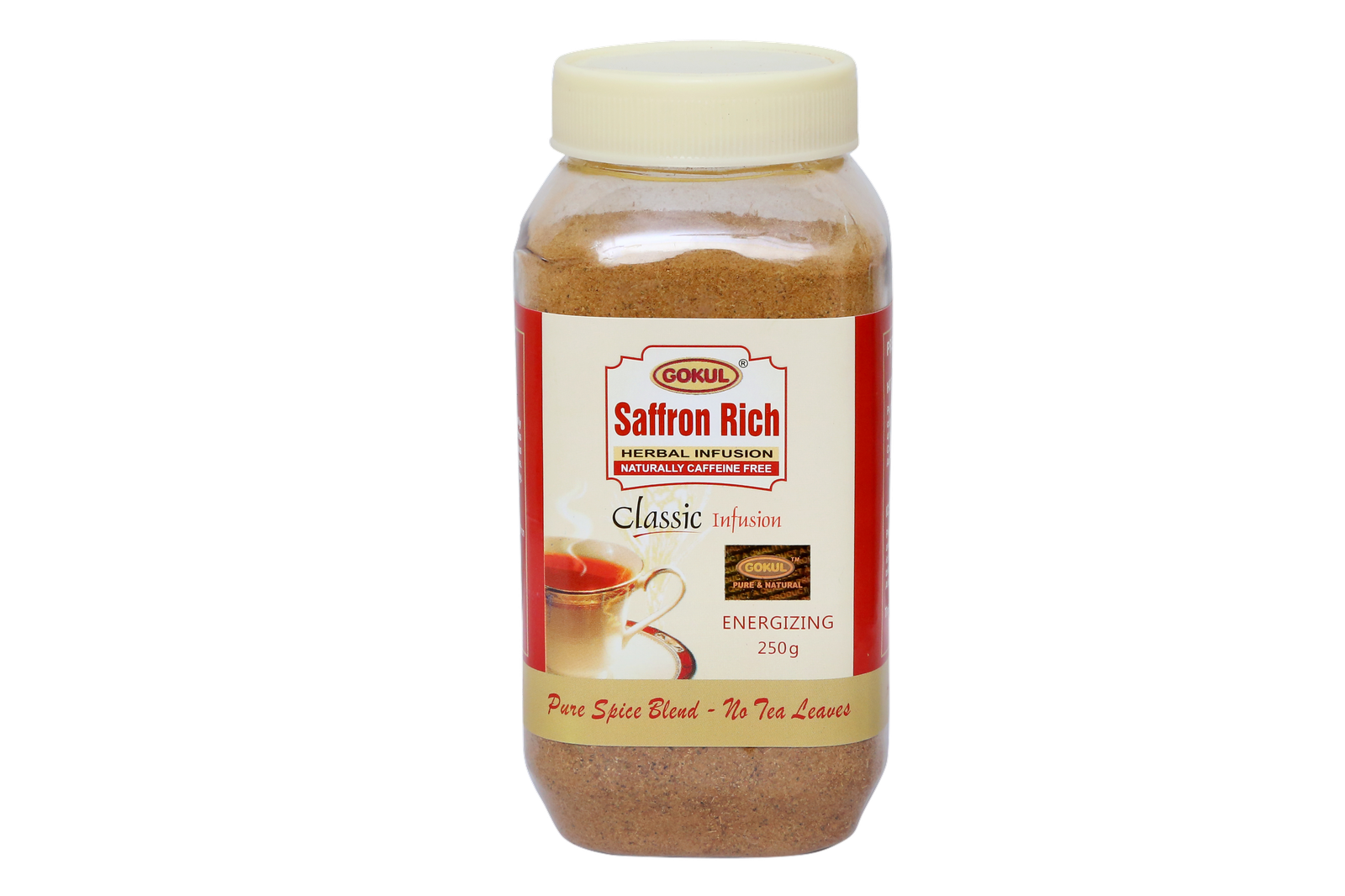 Тонизирующий аюрведический чай с шафраном "Гокул", 250 г, Gokul saffron rich, 250 g, Gokul International — купить в интернет-магазине