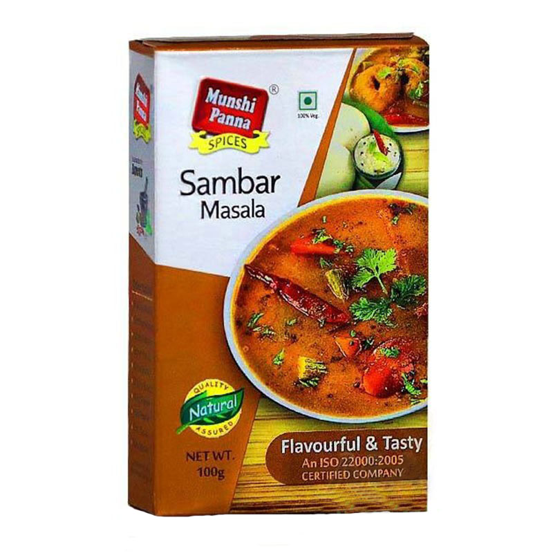 Индийские специи - Самбар Масала, 100 г, производитель "Мунши Панна", Sambаr Masala, 100 g, Munshi Panna — купить в интернет-магазине