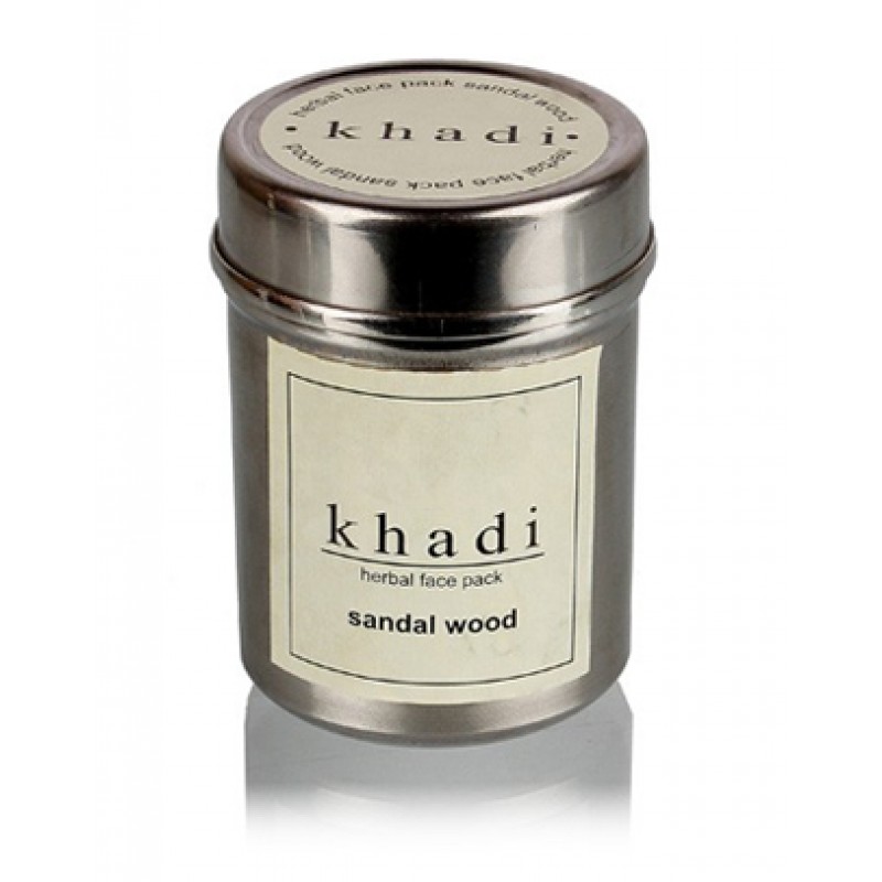 Аюрведическая маска для лица "Сандал", 50 г, производитель "Кхади", Sandalwood Face Pack, 50 g, Khadi — купить в интернет-магазине