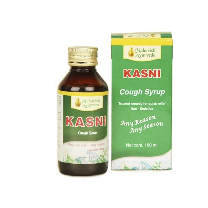 Сироп от кашля "Касни", 100 мл, производитель "Махариши Аюрведа", Kasni Syrup, 100 ml, Maharishi Ayurveda — купить в интернет-магазине