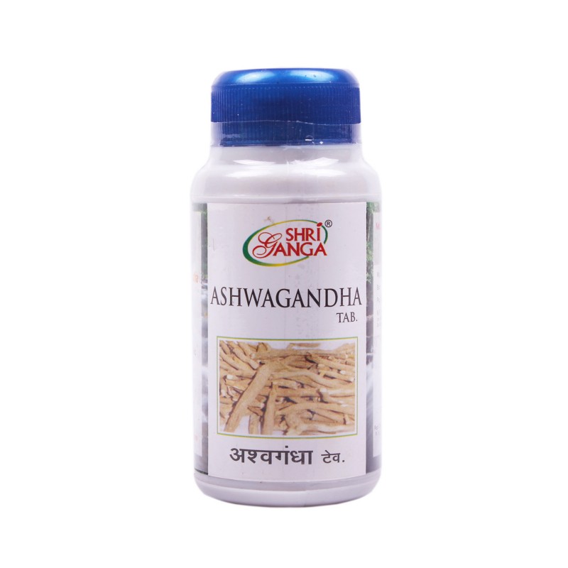 Ашвагандха, 120 таб., производитель "Шри Ганга", Ashwagandha Tab, 120 tabs., Sri Ganga Pharmacy — купить в интернет-магазине