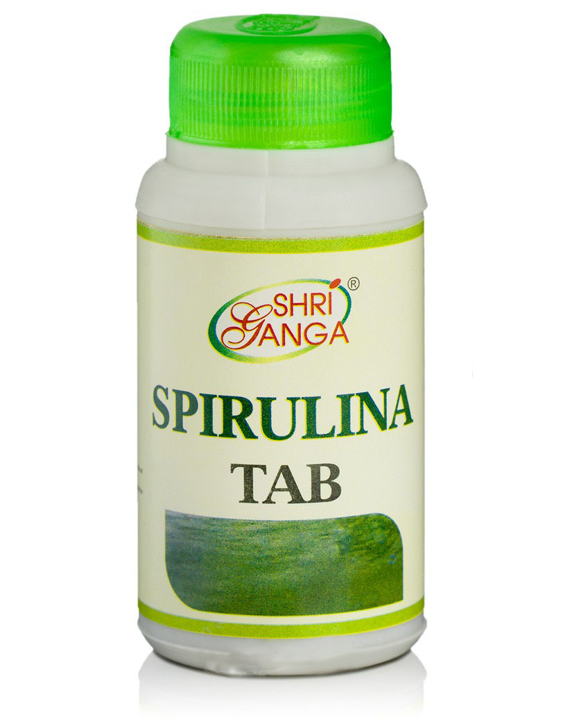 Спирулина: источник витаминов и белка, 60 таб., производитель "Шри Ганга", Spirulina Tab, 60 tabs., Sri Ganga Pharmacy — купить в интернет-магазине