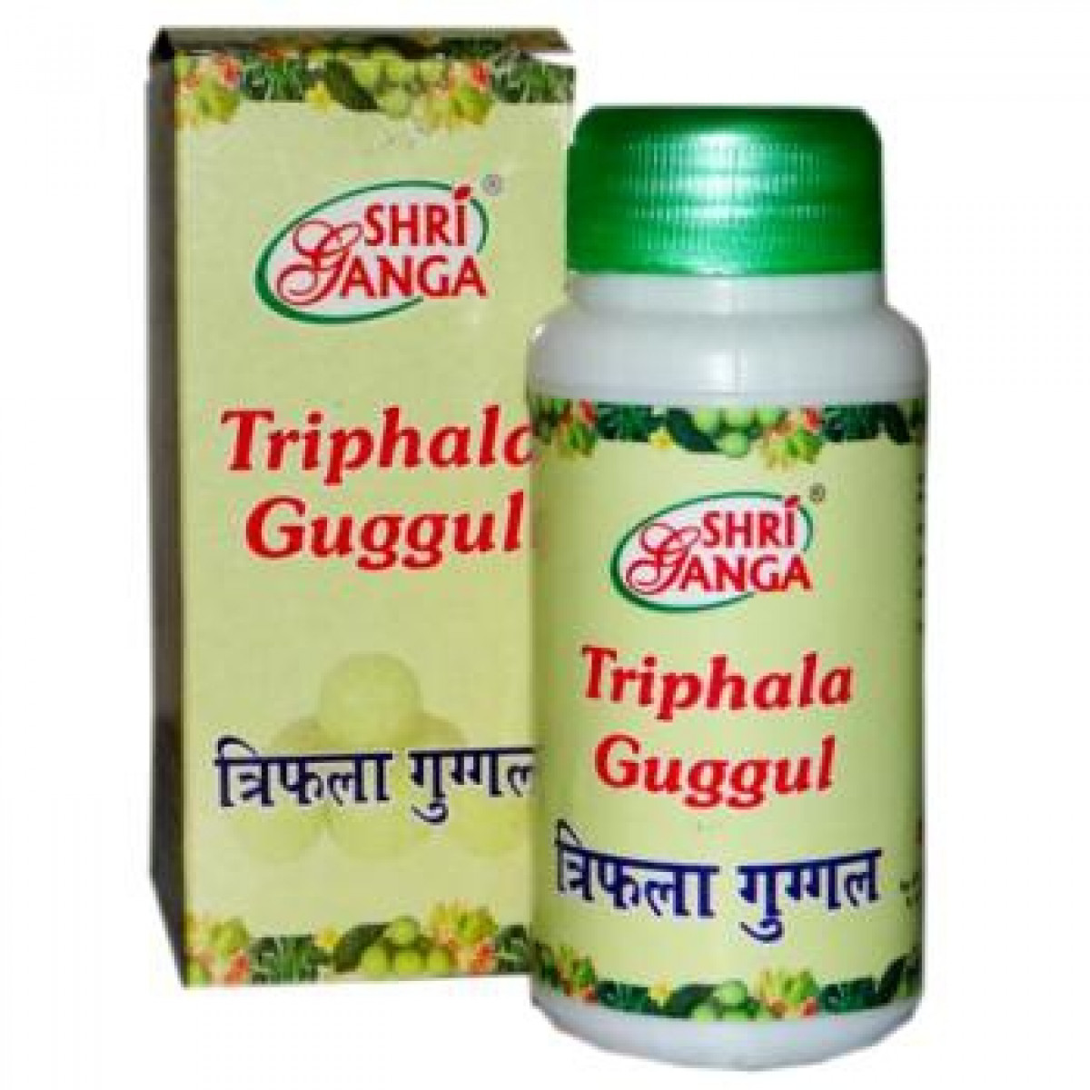 Трифала Гуггул, 50 г, производитель "Шри Ганга", Triphala Guggul, 50 g, Sri Ganga Pharmacy — купить в интернет-магазине