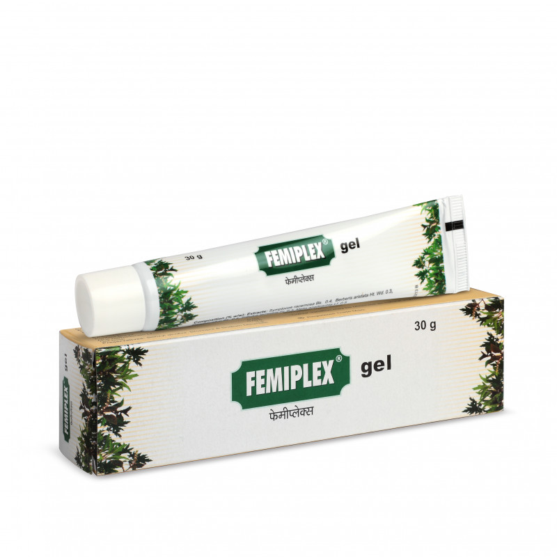 Вагинальный гель "Фемиплекс", 30 г, производитель "Чарак", Femiplex Gel, 30 g, Charak — купить в интернет-магазине