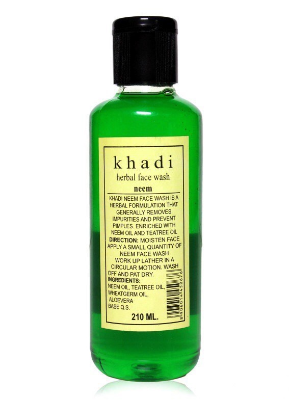 Гель для умывания "Ним", 210 мл, производитель "Кхади", Neem Face Wash, 210 ml, Khadi — купить в интернет-магазине