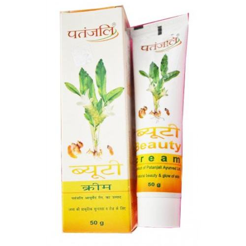 Крем "Бьюти", 50 г, производитель "Патанджали", Beauty Cream, 50 g, Patanjali — купить в интернет-магазине