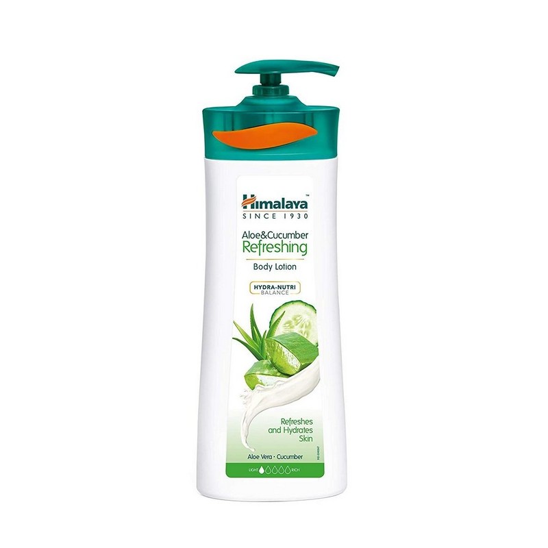 Освежающий лосьон для тела Огурец и Алое Хималая, 400мл,  Aloe & Cucumber Refreshing Body Lotion, Himalaya, 400ml — купить в интернет-магазине