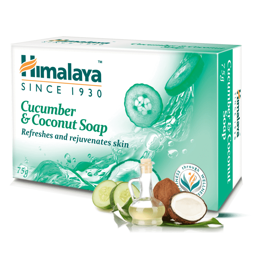 Мыло с огурцом и кокосом Хималая, 75г, Cucumber & Coconut Soap Himalaya, 75g — купить в интернет-магазине
