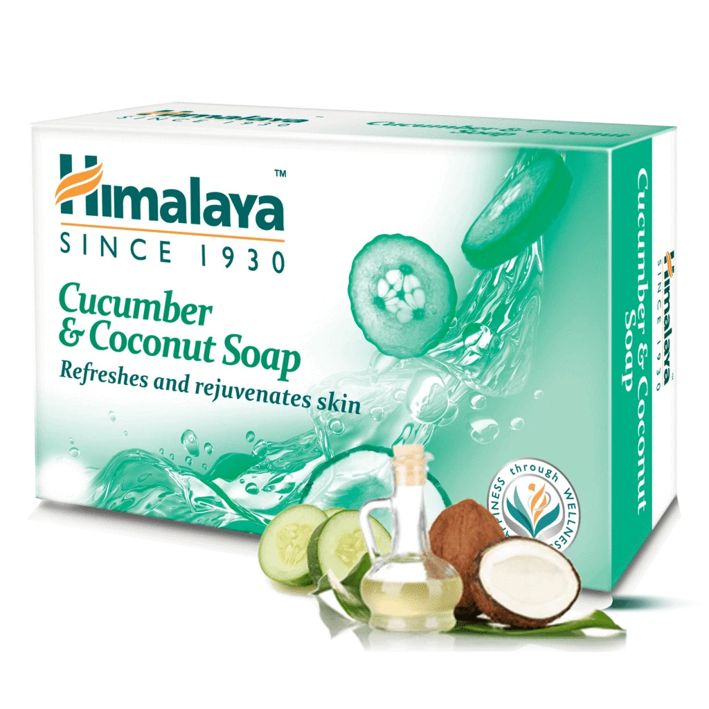 Мыло с огурцом и кокосом Хималая, 125г, Cucumber & Coconut Soap Himalaya, 125g — купить в интернет-магазине