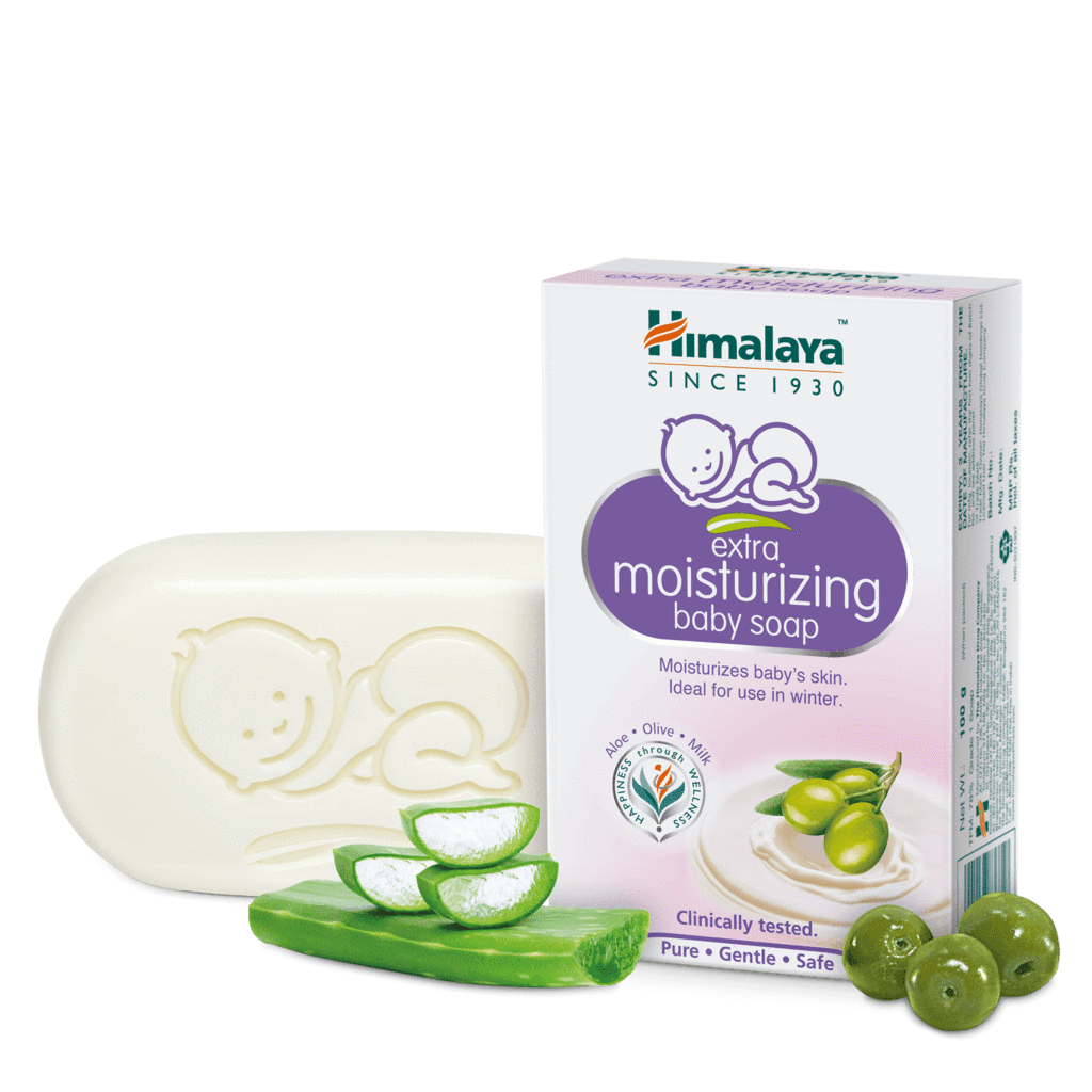 Увлажняющее детское мыло Хималая, 75г, Extra moisturizing baby soap Himalaya, 75g — купить в интернет-магазине