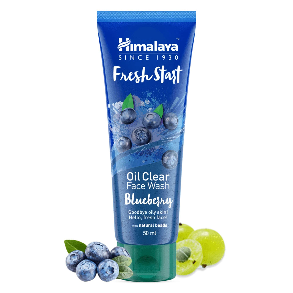 Очищающее средство для лица с голубикой Хималая, 50мл, Fresh Start Oil Clear Blueberry Face Wash Himalaya, 50ml — купить в интернет-магазине