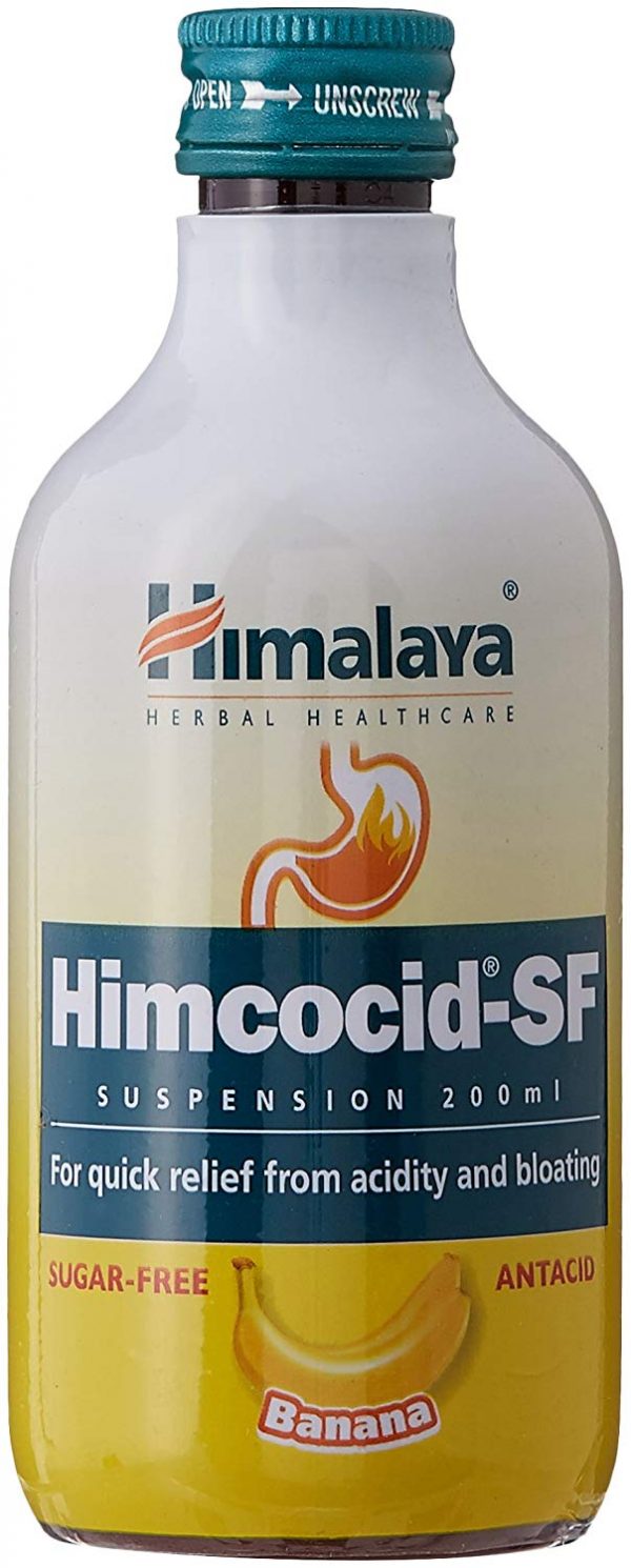 Химкоцид: средство от изжоги с бананом Хималая, 200мл, Himcocid-SF Himalaya, 200ml — купить в интернет-магазине
