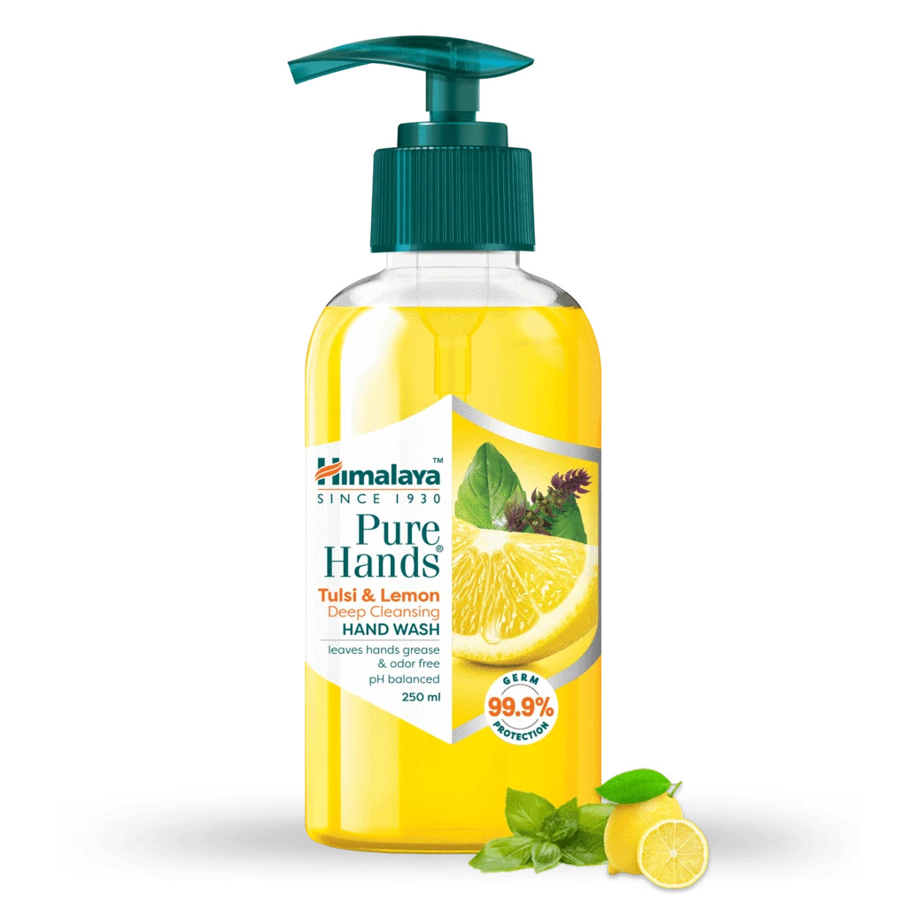 Жидкое мыло Чистые Руки: с лимоном и базиликом, Хималая, 250мл, Pure Hands Tulsi & Lemon Deep Cleansing Hand Wash, Himalaya, 250ml — купить в интернет-магазине