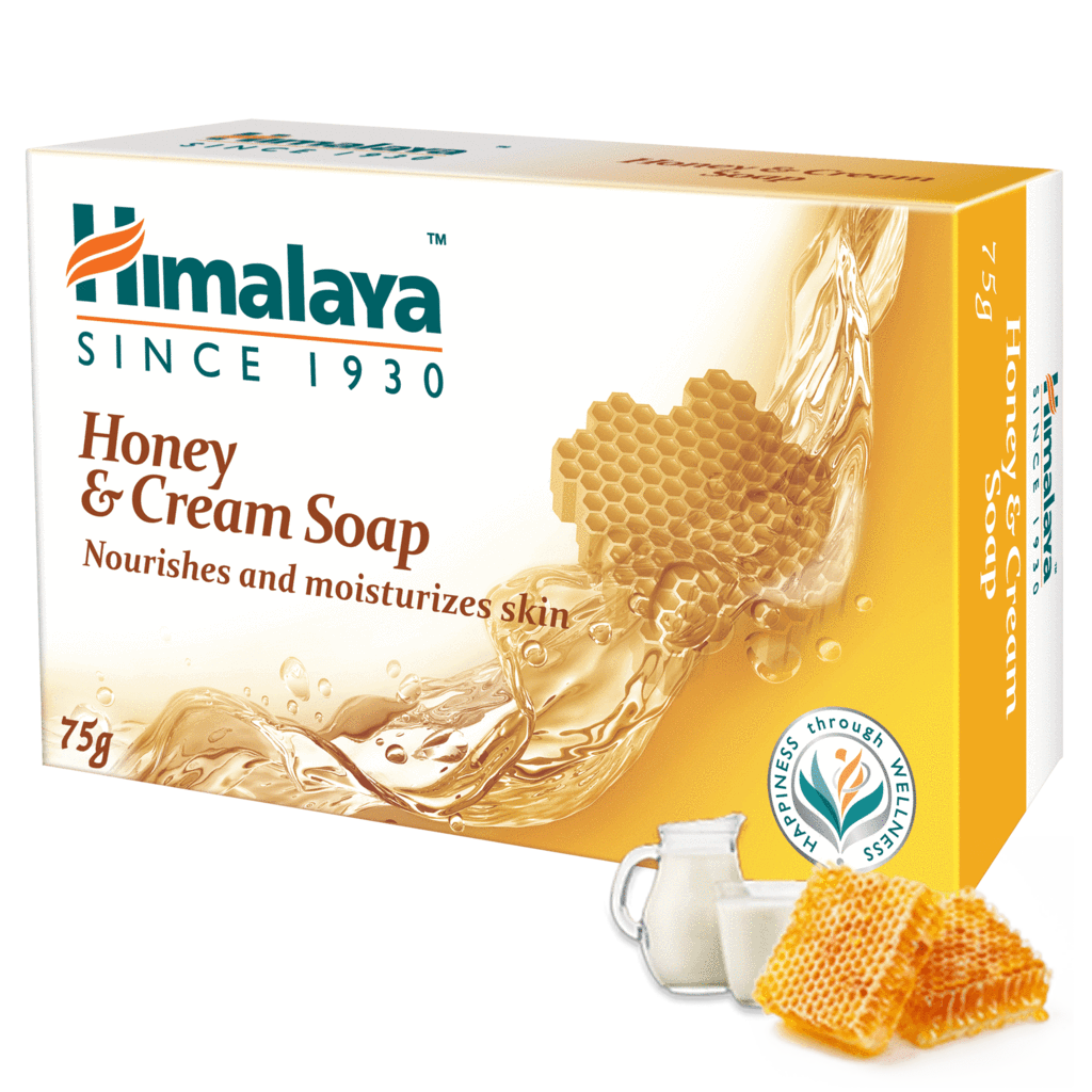 Аюрведическое мыло Мед и Сливки, производитель "Хималая", 75г, Himalaya Honey & Cream Soap 75g — купить в интернет-магазине
