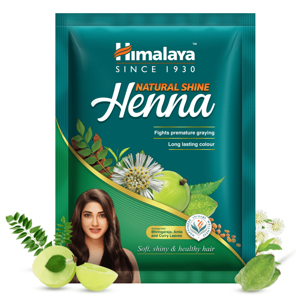 Натуральная сияющая хна для волос Хималая, 120г, Natural Shine Henna Himalaya, 120g — купить в интернет-магазине