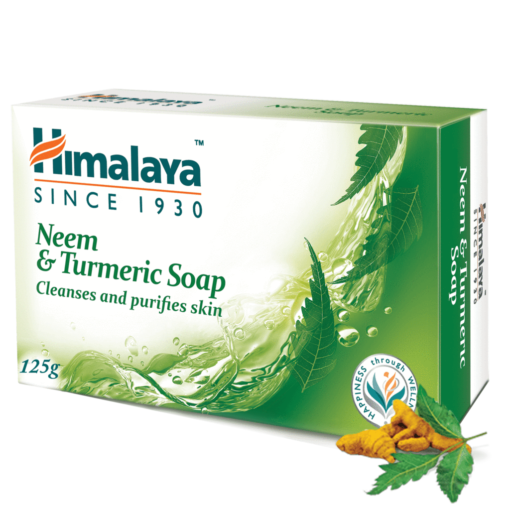 Аюрведическое мыло Ним и Куркума, производитель "Хималая", 125г, Himalaya Neem & Turmeric Soap 125g — купить в интернет-магазине