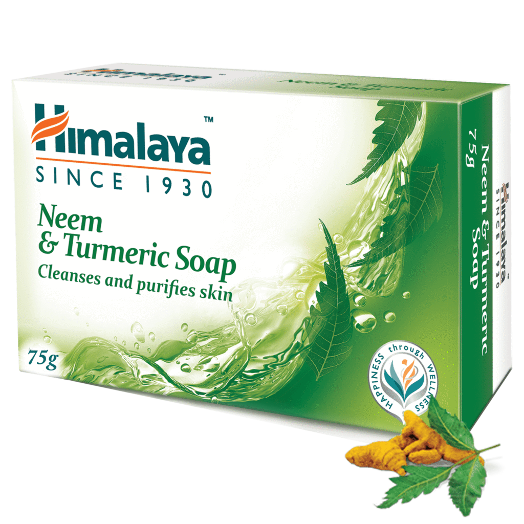 Аюрведическое мыло Ним и Куркума, производитель "Хималая", 75г, Himalaya Neem & Turmeric Soap 75g — купить в интернет-магазине