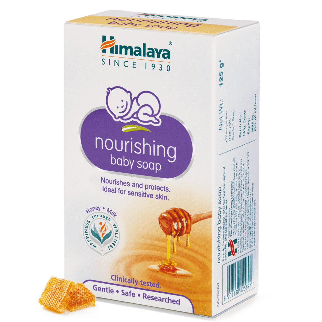Питательное детское мыло Хималая, 125г, Nourishing baby soap Himalaya, 125g — купить в интернет-магазине
