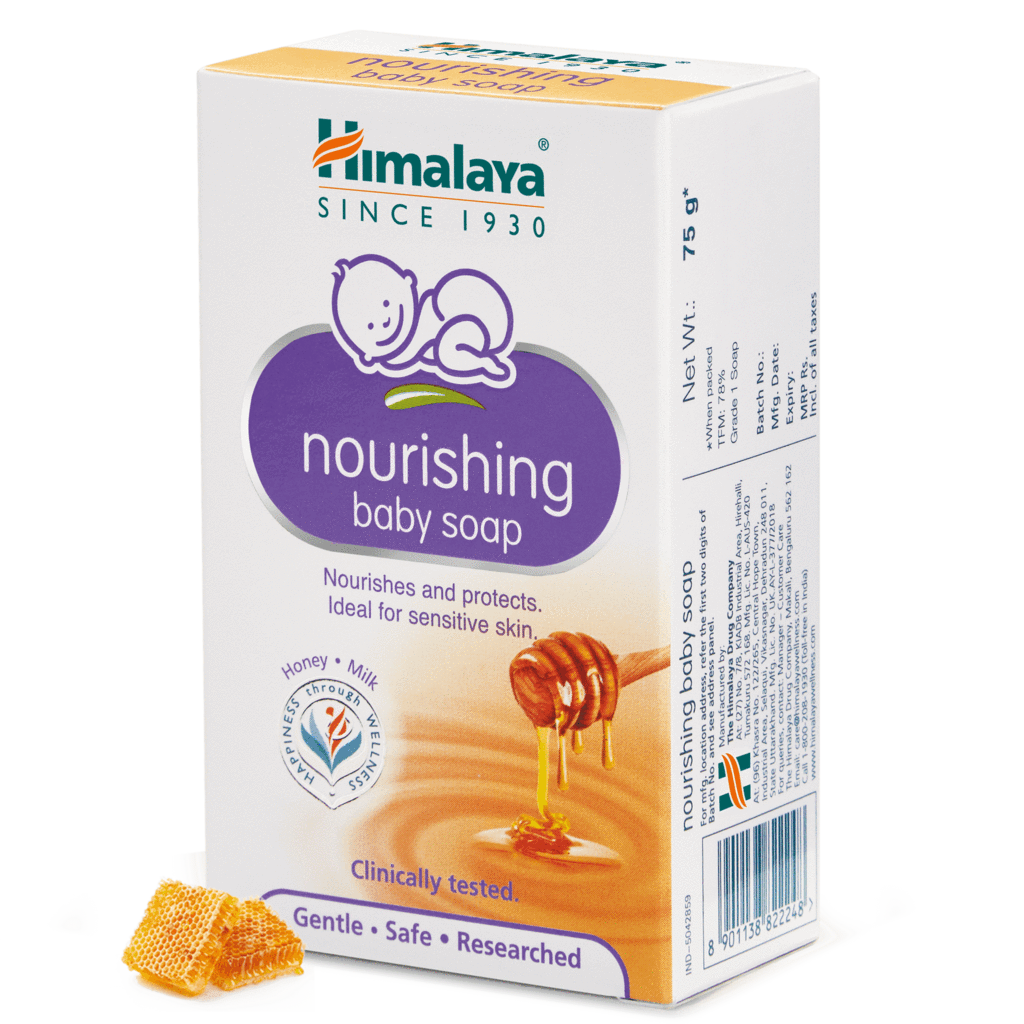 Питательное детское мыло Хималая, 75г, Nourishing baby soap Himalaya, 75g — купить в интернет-магазине