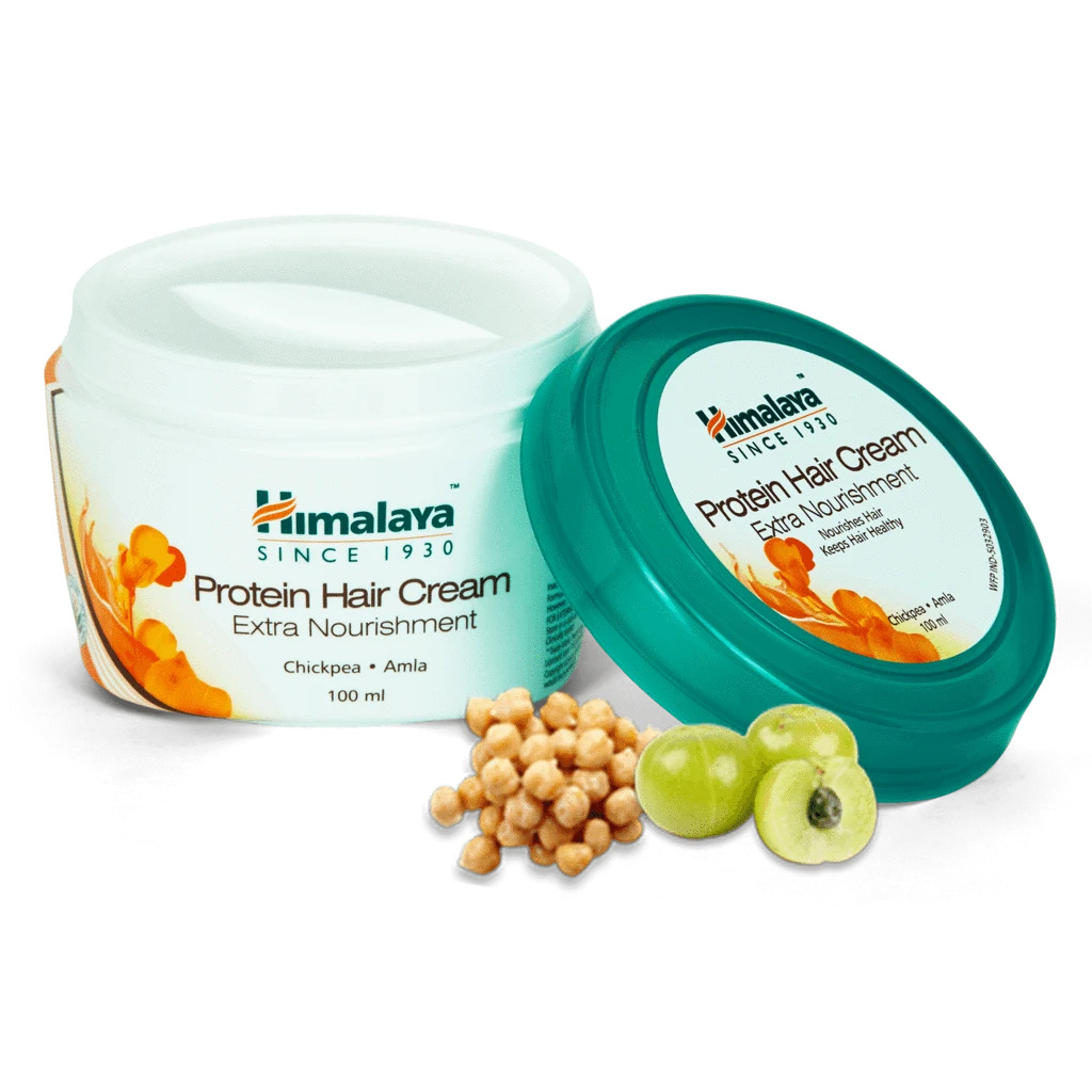 Протеиновый крем для волос с нутом и амлой 100 мл, Protein Hair Cream, произв. Himalaya — купить в интернет-магазине