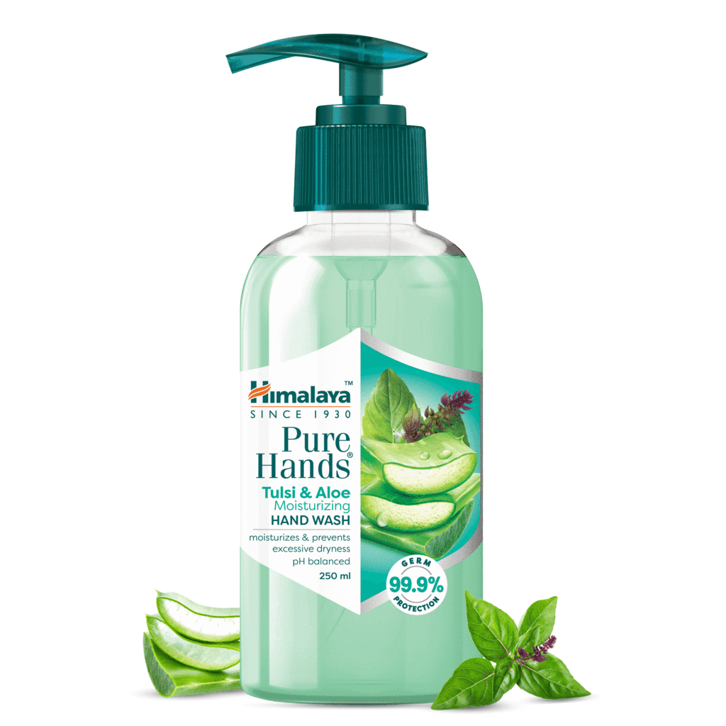 Жидкое мыло Чистые Руки: с алоэ и базиликом, Хималая, 250мл, Pure Hands Tulsi & Aloe Moisturizing Hand Wash, Himalaya, 250ml — купить в интернет-магазине