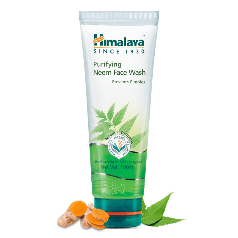 Очищающее средство для умывания с нимом, Хималая, 100мл, Purifying Neem Face Wash, Himalaya, 100ml — купить в интернет-магазине