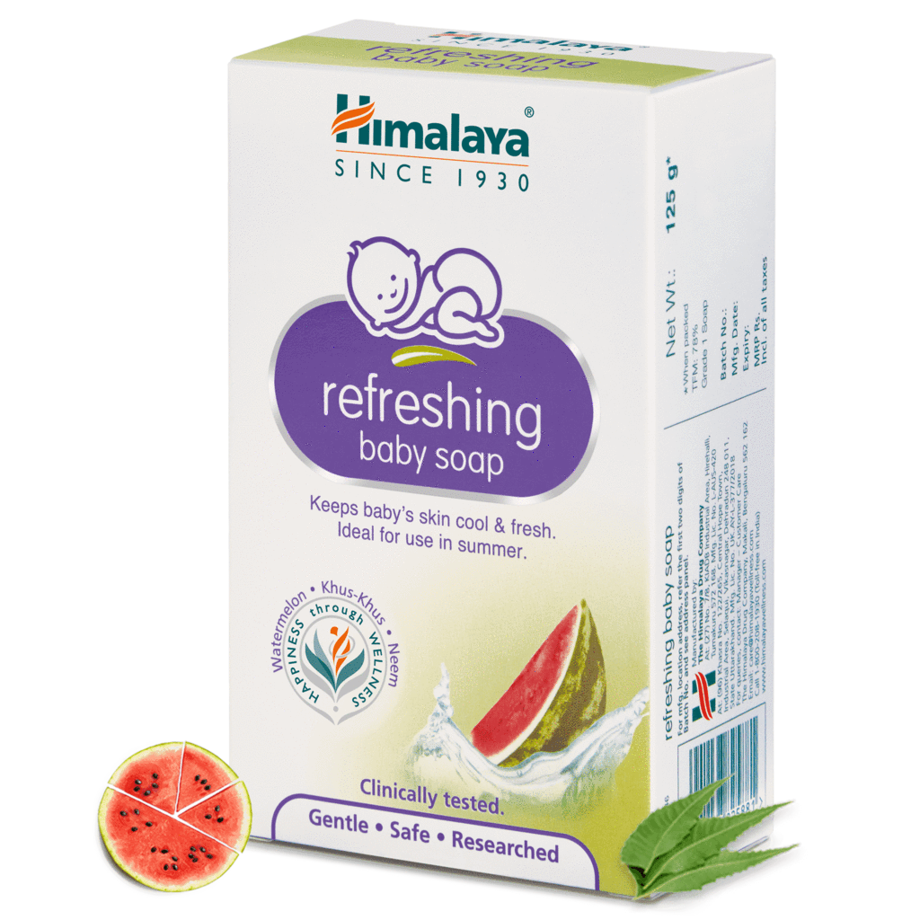 Освежающее детское мыло Хималая, 125г, Refreshing baby soap Himalaya, 125g — купить в интернет-магазине