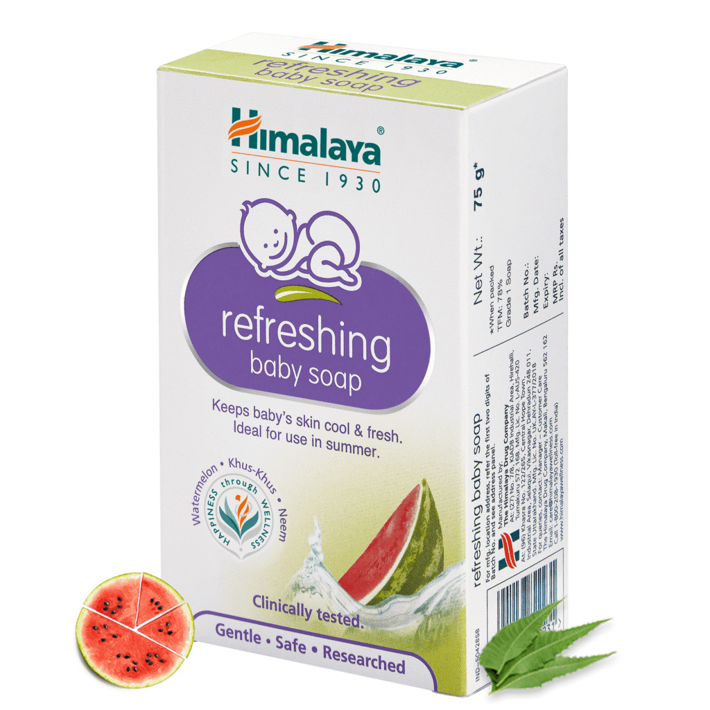 Освежающее детское мыло Хималая, 75г, Refreshing baby soap Himalaya, 75g — купить в интернет-магазине