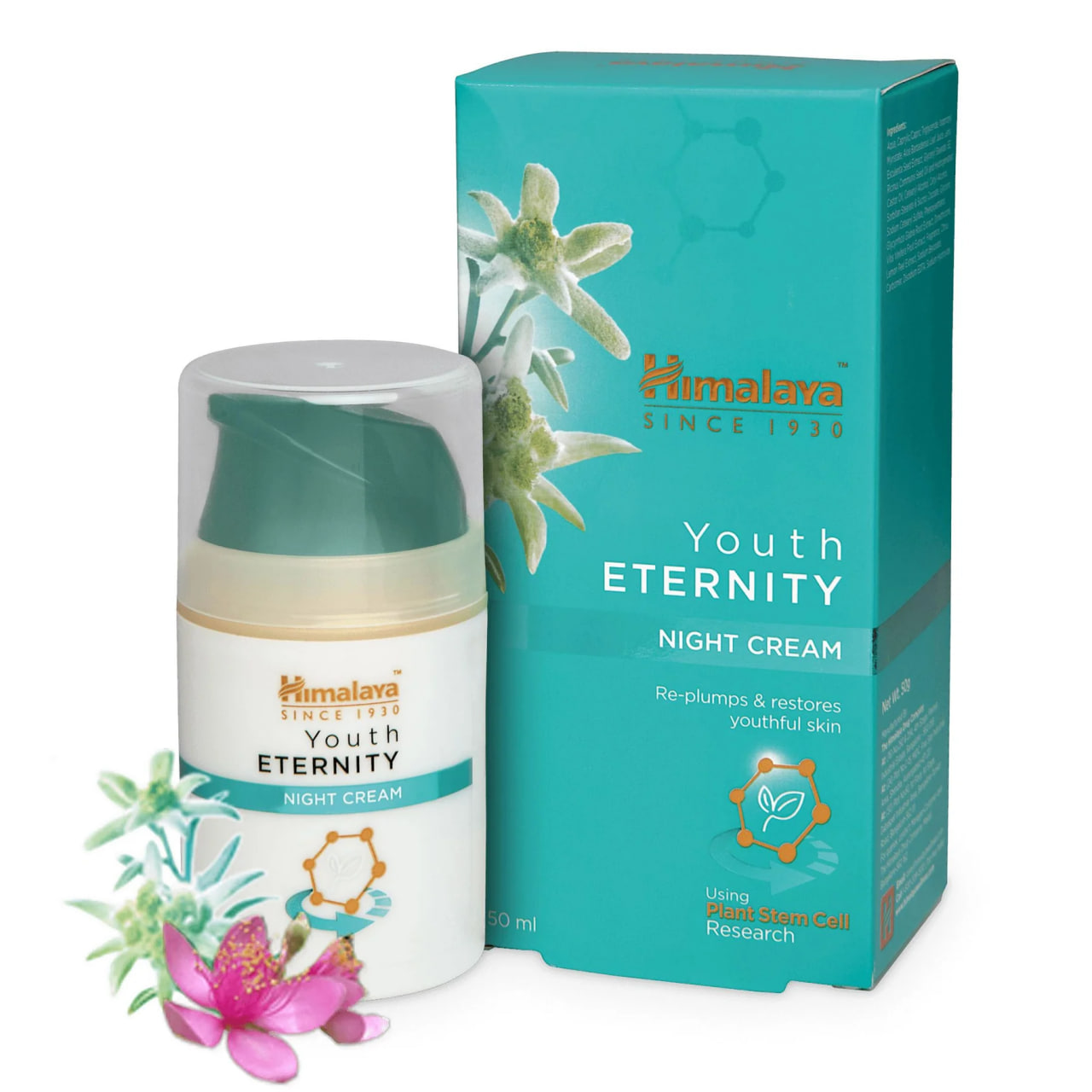 Ночной крем для омоложения, 50 мл, Хималая; Youth Eternity Night Cream, 50 ml, Himalaya — купить в интернет-магазине