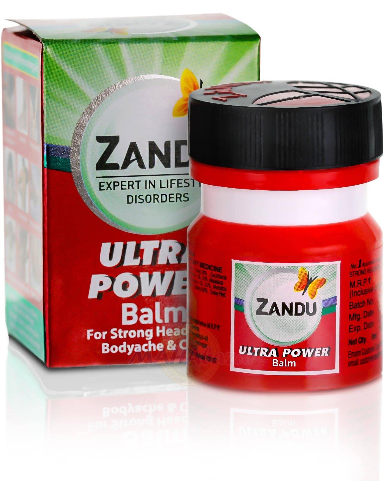 Бальзам Занду "Ультра Сила", 8 мл, производитель "Занду", Balm Zandu Ultra Power, 8 ml, Zandu — купить в интернет-магазине