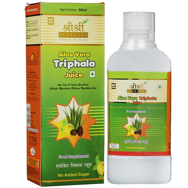 Сок Алое Вера Трифала, 500 мл, производитель "Шри Шри Аюрведа", Aloe Vera Triphala Juice, 500 ml, Sri Sri Ayurveda — купить в интернет-магазине