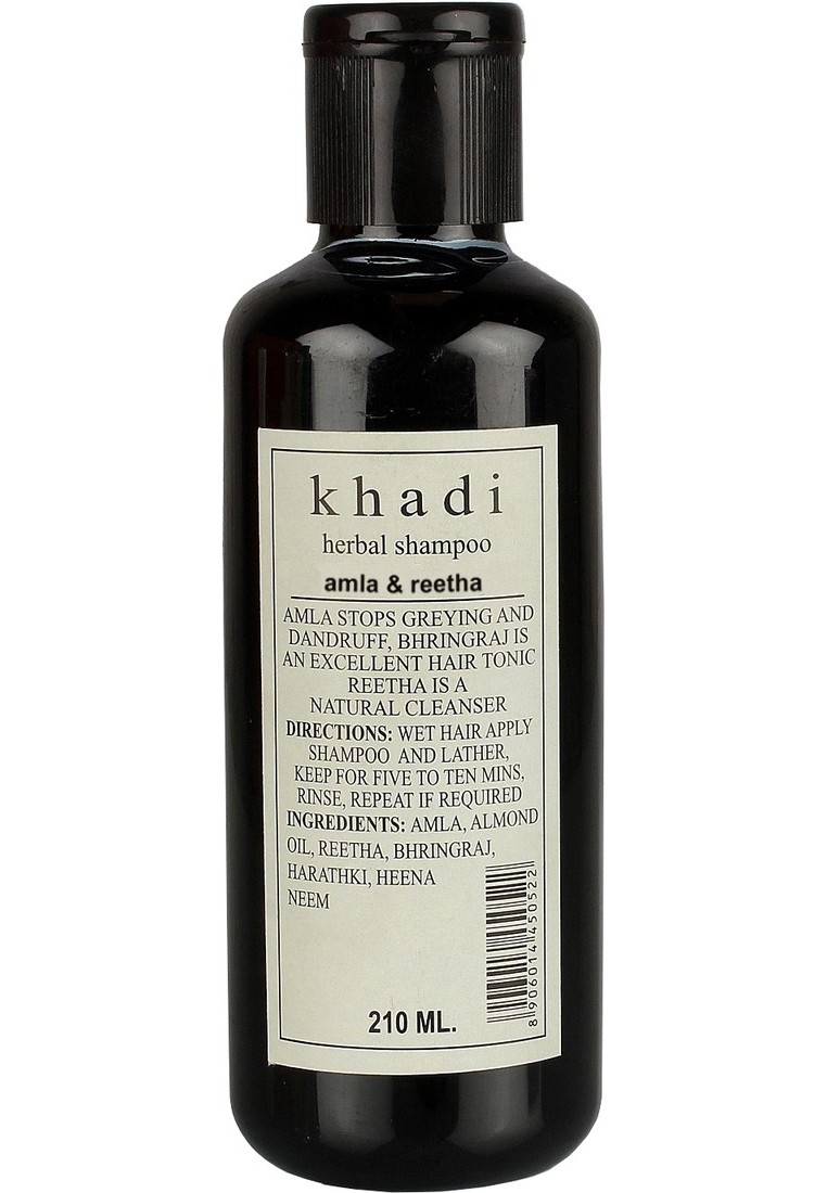 Шампунь для волос "Амла и Ритха", 210 мл, производитель "Кхади", Cleanser "Amla & Reetha", 210 ml, Khadi — купить в интернет-магазине