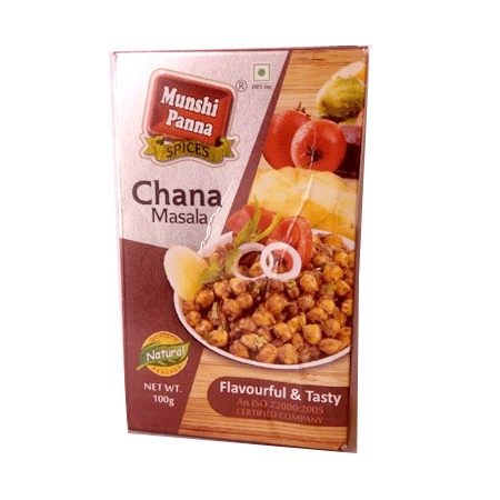 Смесь специй "Чана Масала", 100 г, производитель "Мунши Панна", Chana Masala, 100 g, Munshi Panna — купить в интернет-магазине