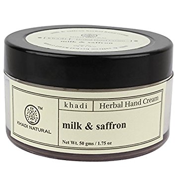Крем для рук "Молоко и Шафран", 50 г, производитель "Кхади", Hand Cream "Milk & Saffron", 50 gm, Khadi — купить в интернет-магазине