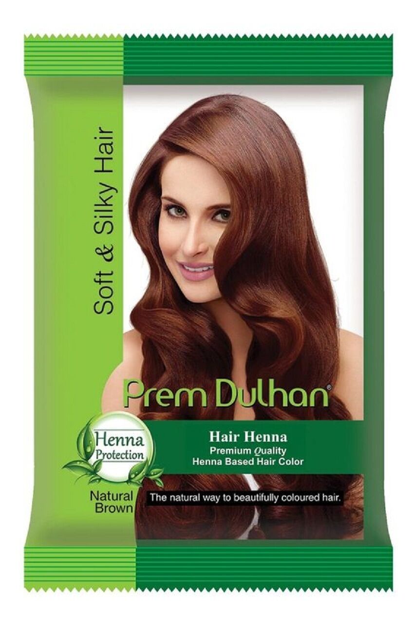 Хна для волос натуральная "Прем Дульхан", 125 г, производитель "Кавери", Hair henna Prem Dulhan, 125 g, Kaveri — купить в интернет-магазине
