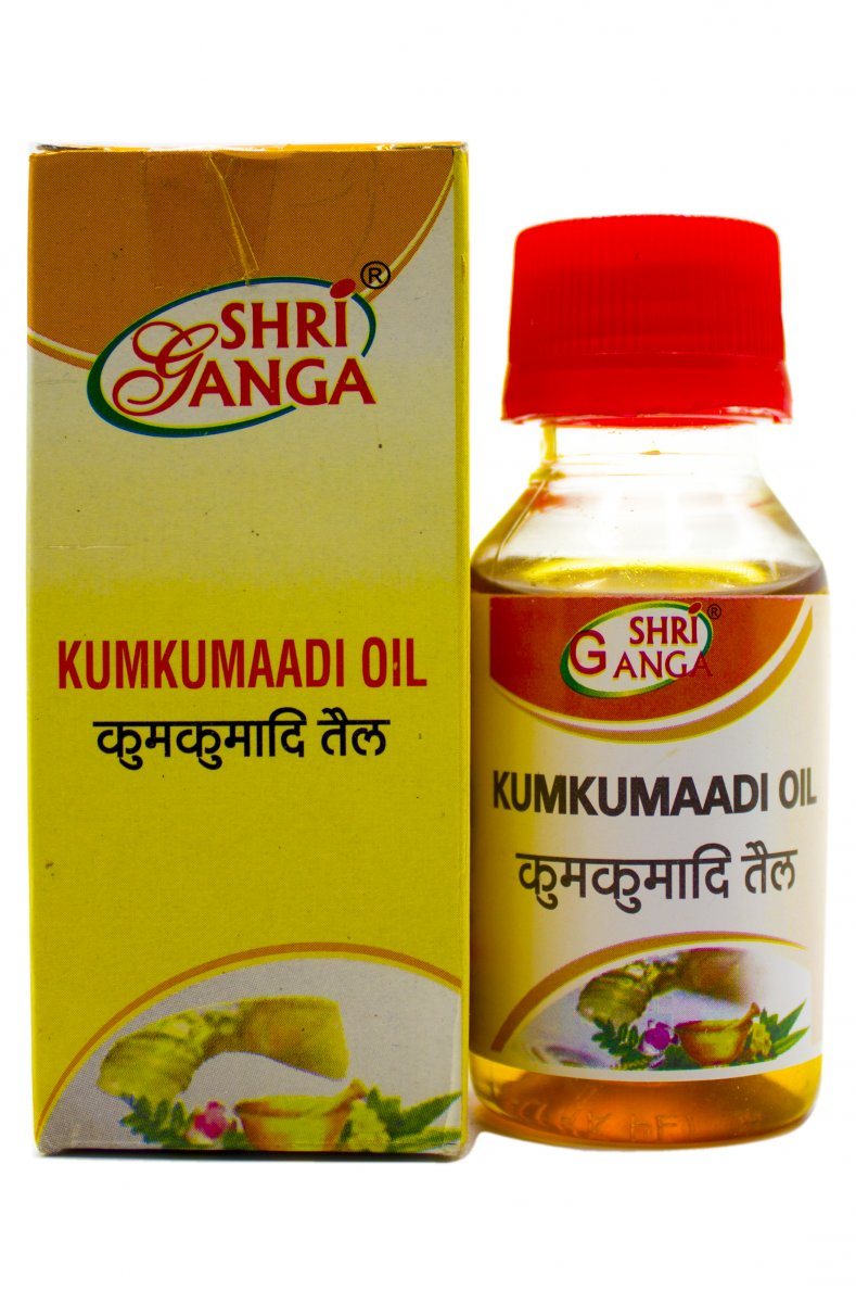 Масло Кумкумади, 50 г, производитель Шри Ганга; Kumkumaadi Oil, 50 g, Shri Ganga — купить в интернет-магазине
