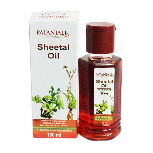 Общеукрепляющее масло Шитал, 100 мл, Патанджали; Sheetal Oil, 100 ml, Patanjali — купить в интернет-магазине