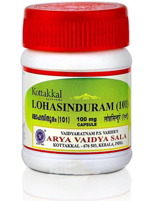 Лохасиндурам 101, 30 кап, производитель Коттаккал Аюрведа; Lohasinduram 101, 30 caps, Kottakkal Ayurveda — купить в интернет-магазине