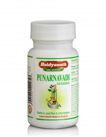 Пунарнавади Гуггул, 80 таб, производитель Байдьянатх; Punarnavadi Guggulu, 80 tabs, Baidyanath — купить в интернет-магазине