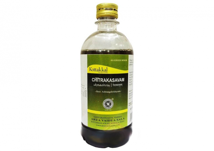 Аюрведический тоник Читракасавам, 450 мл, Коттаккал Аюрведа; Chitrakasavam, 450 ml, Kottakkal Ayurveda — купить в интернет-магазине