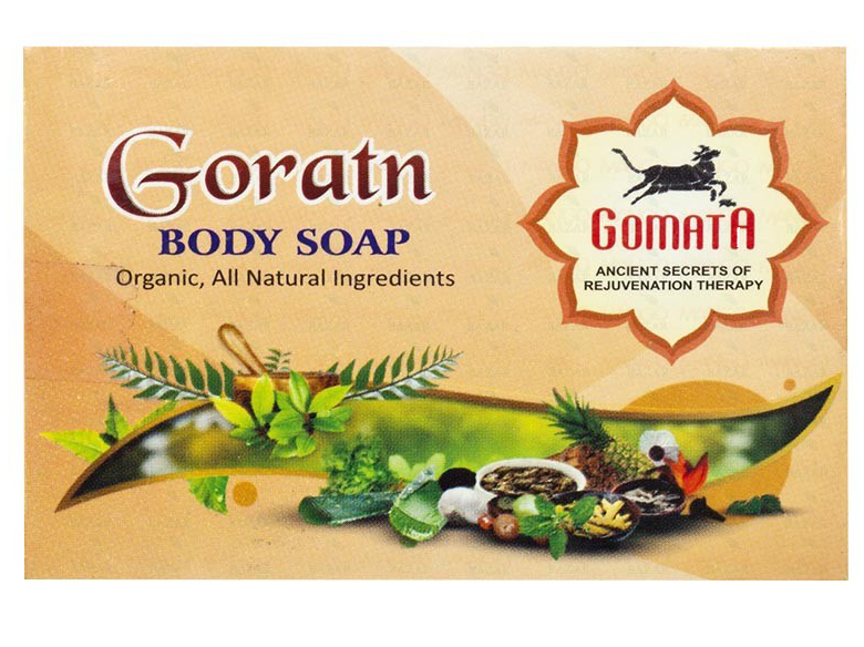 Аюрведическое мыло Горатн, 75 г, производитель Гомата; Goratn body soap, 75 g, Gomata Products — купить в интернет-магазине