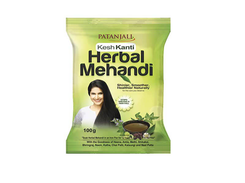 Хна для волос натуральная Кеш Канти, 100 г, Патанджали; Herbal Mehandi Kesh Kanti, 100 g, Patanjali — купить в интернет-магазине