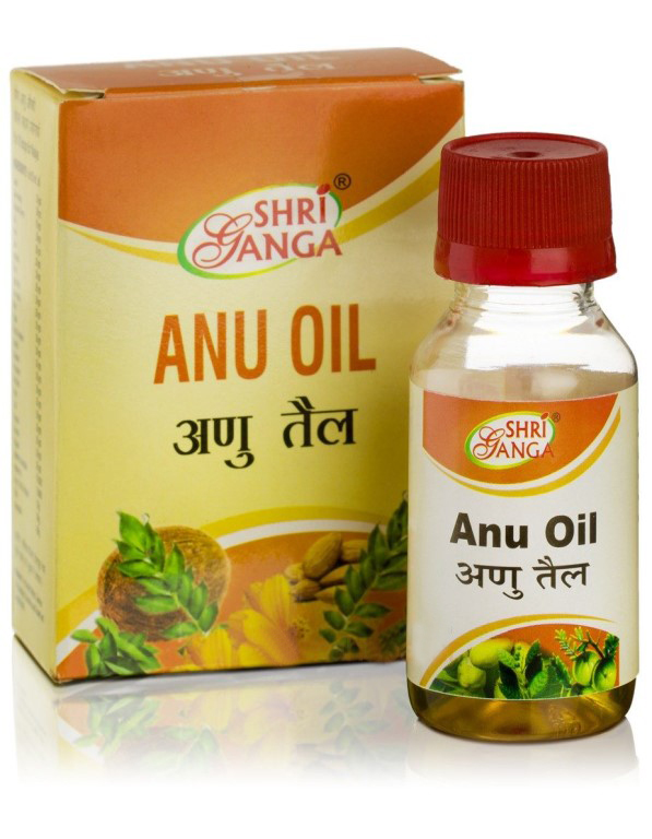 Масло для носа Ану Оил, 50 мл, производитель Шри Ганга; Anu Oil, 50 ml, Shri Ganga — купить в интернет-магазине