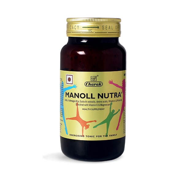 Аюрведический сироп Манол Нутра, 400 г, производитель Чарак; Manoll Nutra Energising Toniс for the Family, 400 g, Charak — купить в интернет-магазине