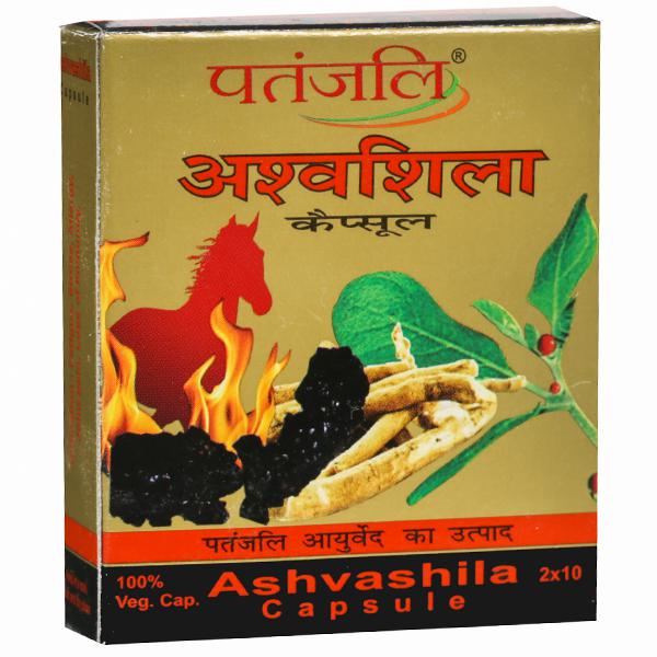 Ашвашила, энергетический тоник, 20 капсул, Патанджали; Ashvashila, 20 capsules, Patanjali — купить в интернет-магазине
