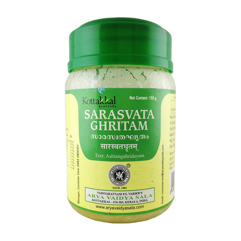 Сарасвата Гритам, 150 г, производитель Коттаккал Аюрведа; Sarasvata Ghritam, 150 g, Kottakkal Ayurveda — купить в интернет-магазине